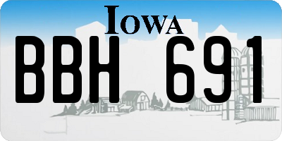 IA license plate BBH691