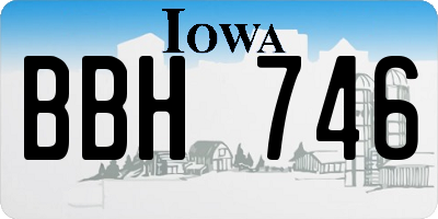IA license plate BBH746
