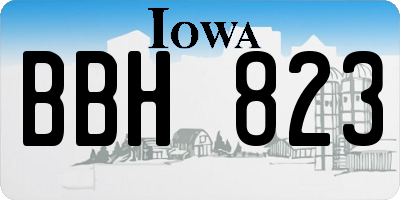 IA license plate BBH823