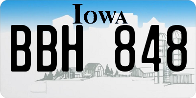 IA license plate BBH848