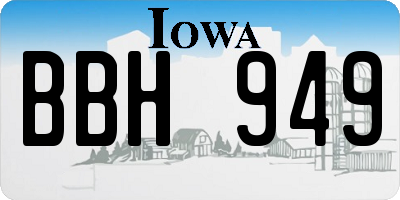 IA license plate BBH949