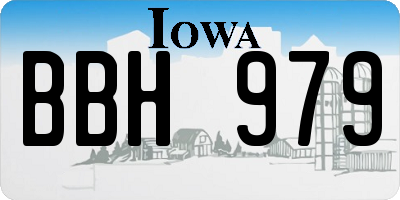 IA license plate BBH979