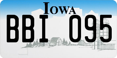 IA license plate BBI095