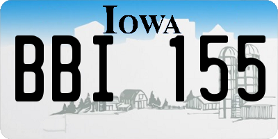 IA license plate BBI155