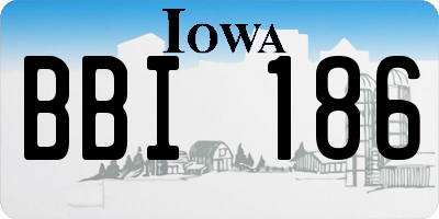 IA license plate BBI186