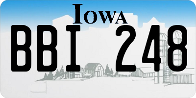 IA license plate BBI248