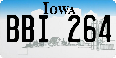 IA license plate BBI264