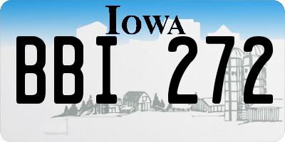 IA license plate BBI272