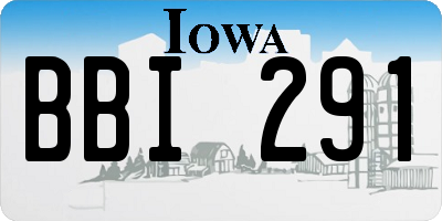 IA license plate BBI291
