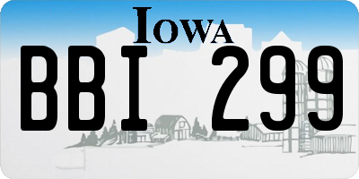 IA license plate BBI299