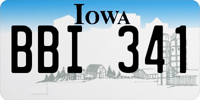 IA license plate BBI341