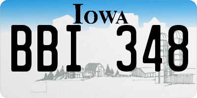 IA license plate BBI348