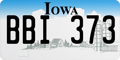 IA license plate BBI373