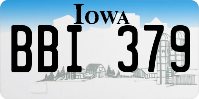 IA license plate BBI379