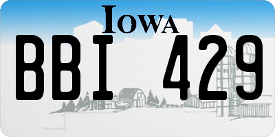 IA license plate BBI429