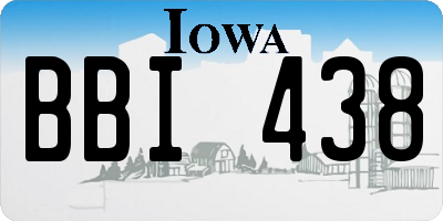 IA license plate BBI438