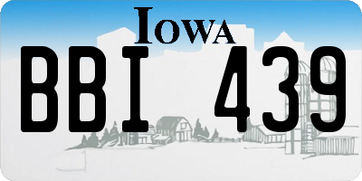 IA license plate BBI439