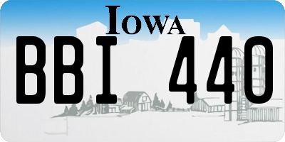 IA license plate BBI440