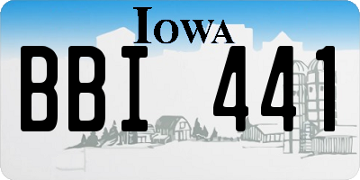 IA license plate BBI441