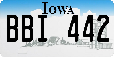 IA license plate BBI442