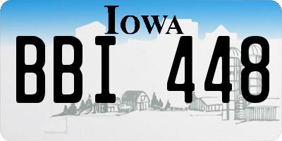 IA license plate BBI448