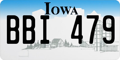 IA license plate BBI479