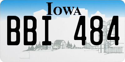 IA license plate BBI484