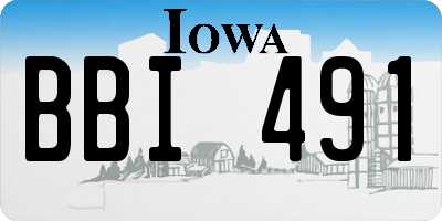 IA license plate BBI491
