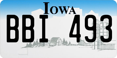 IA license plate BBI493