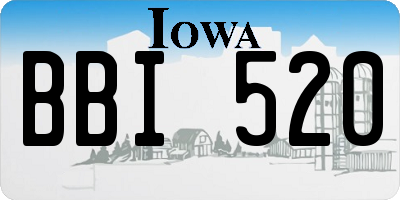 IA license plate BBI520