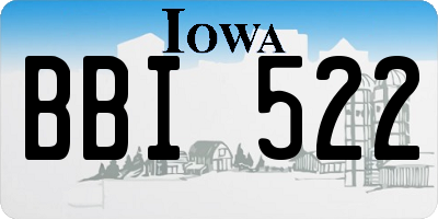 IA license plate BBI522