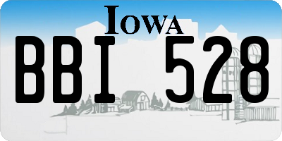 IA license plate BBI528
