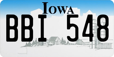 IA license plate BBI548