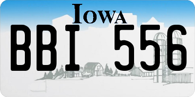 IA license plate BBI556