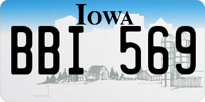IA license plate BBI569