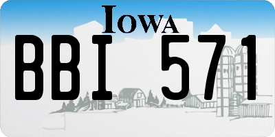 IA license plate BBI571