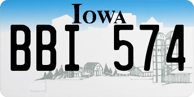 IA license plate BBI574