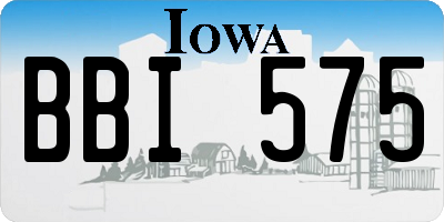 IA license plate BBI575