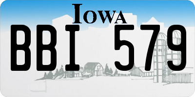 IA license plate BBI579