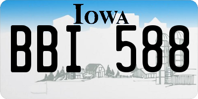 IA license plate BBI588