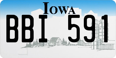 IA license plate BBI591