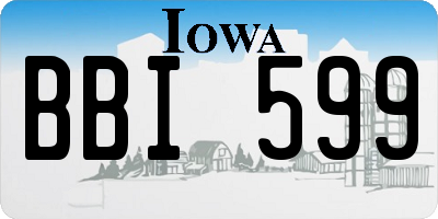 IA license plate BBI599