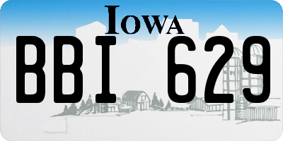 IA license plate BBI629