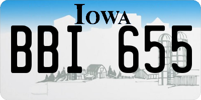 IA license plate BBI655