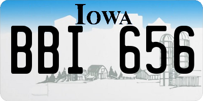 IA license plate BBI656