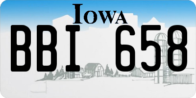 IA license plate BBI658