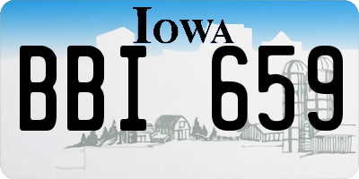 IA license plate BBI659