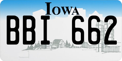 IA license plate BBI662