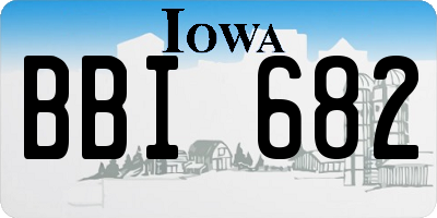 IA license plate BBI682