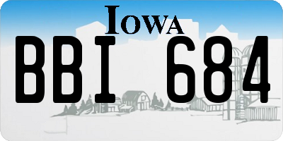 IA license plate BBI684